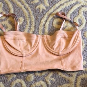 American Apparel pink bralette top